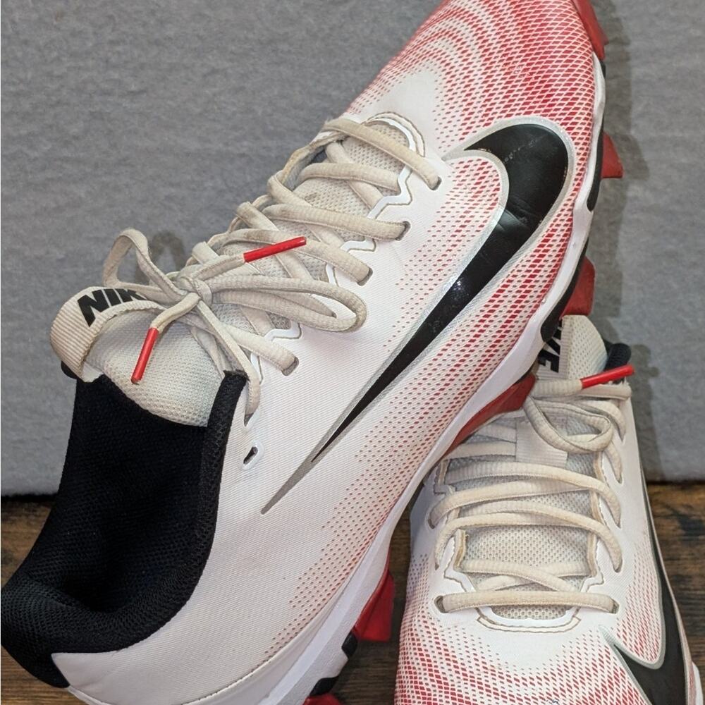 Men’s Nike Vapor Shark 3 Football Cleats - Size 9.5 Red White